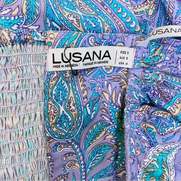 Lusana Melody Mini Dress in Akila Color Size Small NWT - Picture 6 of 6